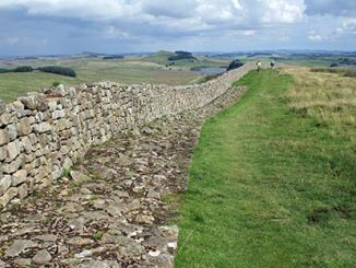 Hadrianusmuren i England.